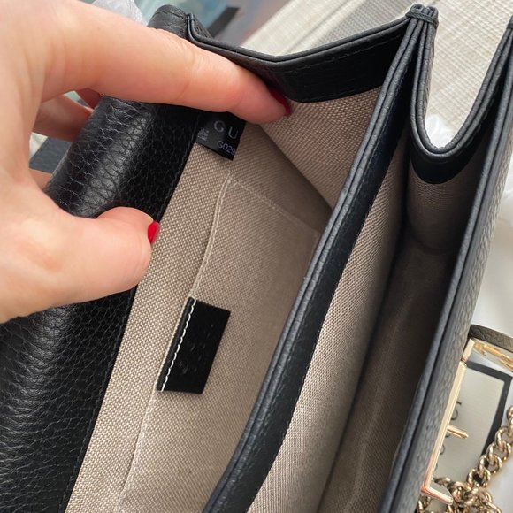 Brand New Gucci Chain Wallet Marmont Calfskin Blac - Picture 4 of 7